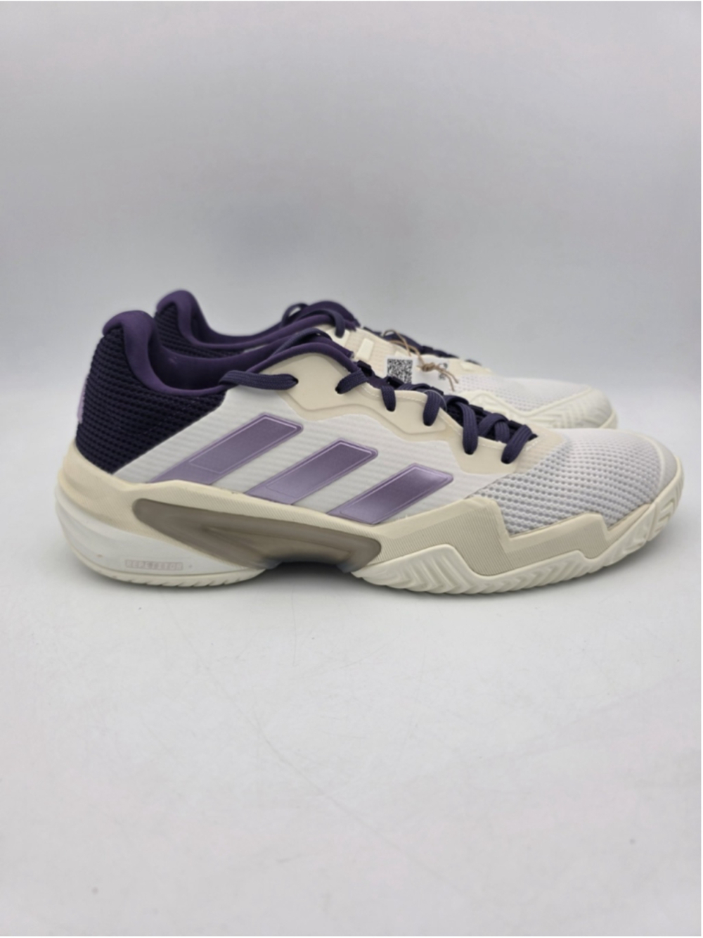 Adidas Barricade 13 Womens Tennis Shoes Size 10 White Plum JR7814 NEW